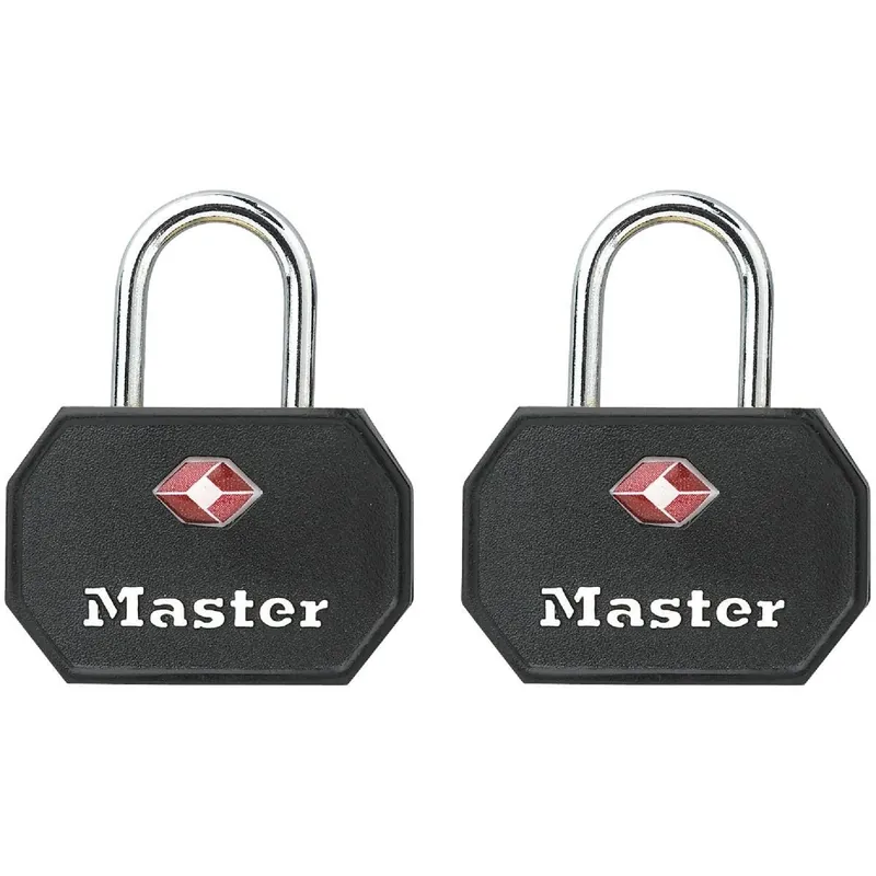 Master Lock 4681TBLK Keyed Luggage Lock TSA-Accepted 2-Pack
