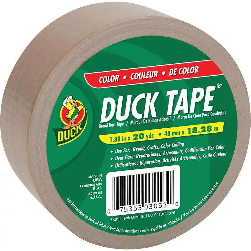 Duck Brand 283264 Duck Tape 1.88 In. x 20 Yd. Colored Duct Tape, Beige