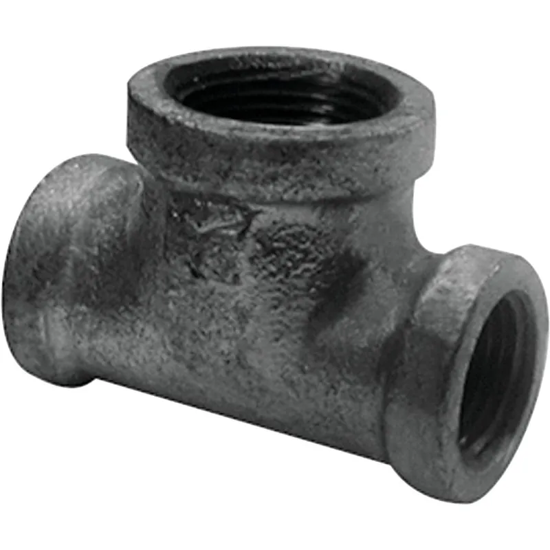 Southland 520-664HP MUE520-664HP 1-1/4 In. x 1-1/4 In. x 3/4 In. Reducing Malleable Black Iron Tee