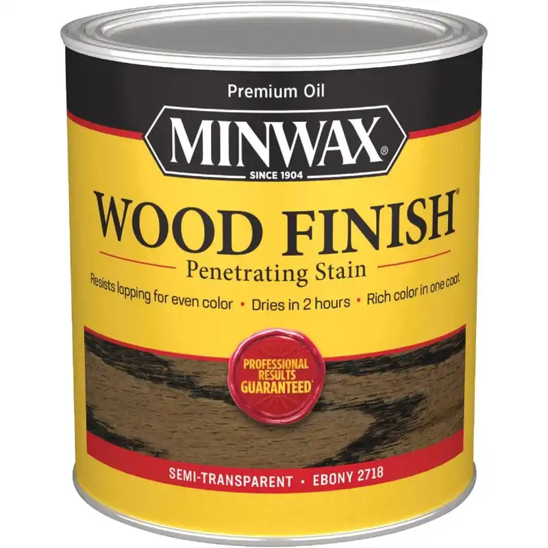 Minwax 70013444 Wood Finish Penetrating Stain Ebony 1 Qt. Replacement MPN