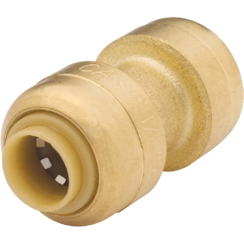 SharkBite U004LFA Push-to-Connect Straight Brass Coupling