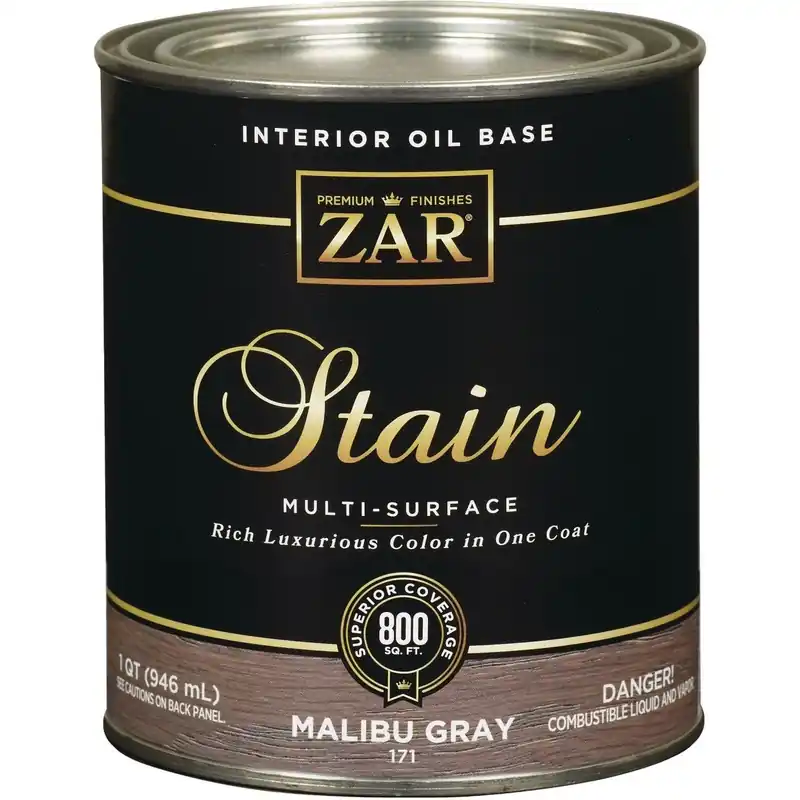 ZAR 17112 UGL17112 Oil-Based Wood Stain Malibu Gray 1 Qt.