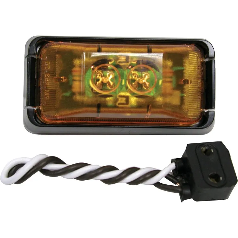 Peterson V153KA Rectangle Amber Clearance Light