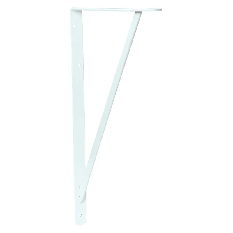 Knape & Vogt 208 WH 500 20 In. D. x 13 In. H. White Super Duty L-Bracket