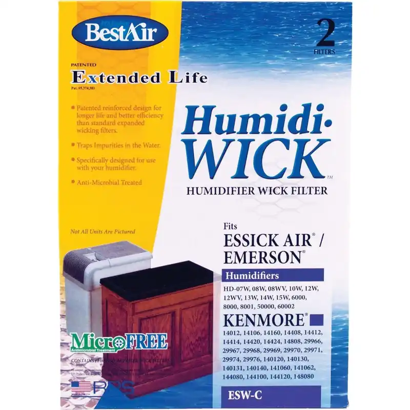 BestAir ESW Extended Life Humidi-Wick Humidifier Wick Filter (2-Pack)