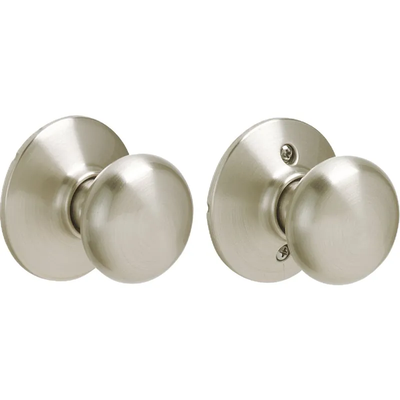 Schlage F10VPLY619 Plymouth Satin Nickel Hall & Closet Door Knob