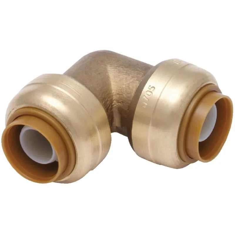 SharkBite U260LFA 1 In. x 1 In. 90 Deg. Push-to-Connect Brass Elbow (1/4 Bend)