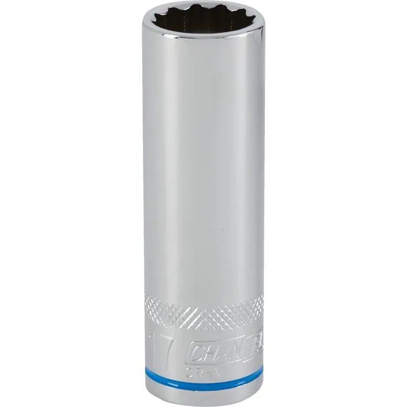 Channellock 302861 1/2 In. Drive 17 mm 12-Point Deep Metric Socket