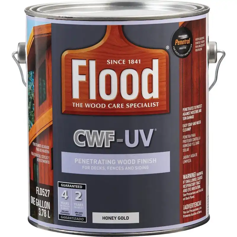 Flood FLD527/01 Oil-Modified Fence Deck and Siding Wood Finish 1 Gal.