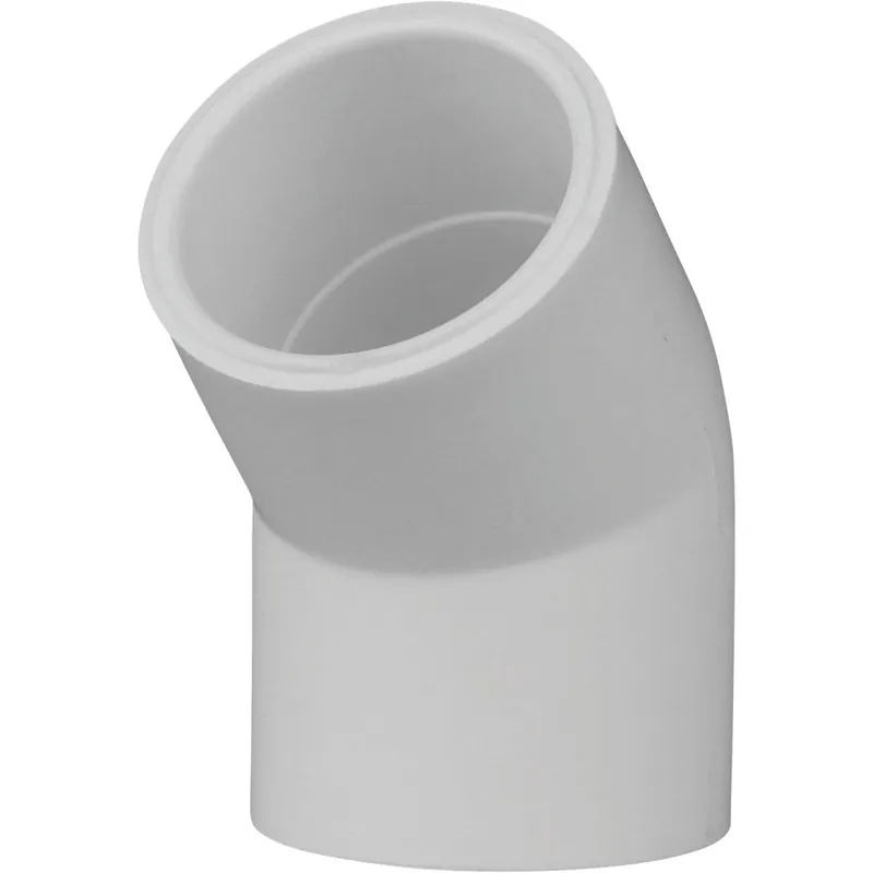 Charlotte Pipe PVC023090800HA Slip x Slip Schedule 40 45 Deg PVC Elbow