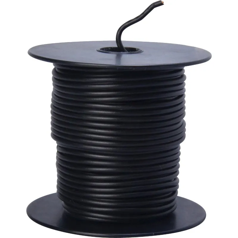 Road Power 55666623 100 Ft. 16 Ga. PVC-Coated Primary Wire, Black
