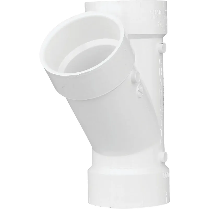 Charlotte Pipe PVC006001200HA 3 In. Schedule 40 DWV Hub PVC Wye