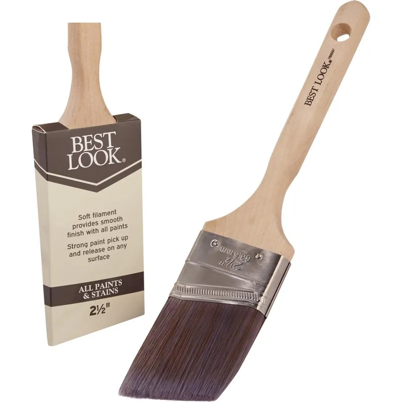 Best Look 789597 2.5 In. Angle Polyester Paint Brush