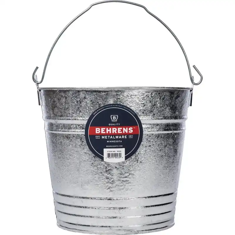 Behrens 1214 Behrens 14 Qt. Hot-Dipped Steel Pail