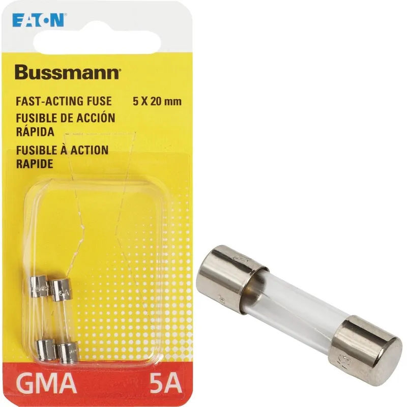 Bussmann BP/GMA-5A GMA Glass Tube Electronic Fuse (2-Pack)