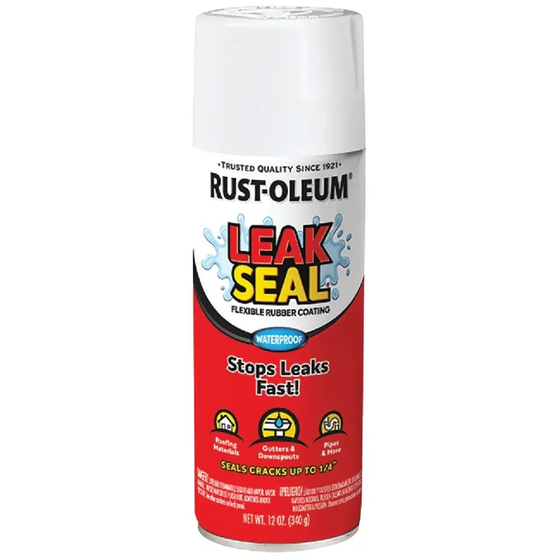 Rust-Oleum 267970 LeakSeal 12 Oz Flexible Rubber Coating White