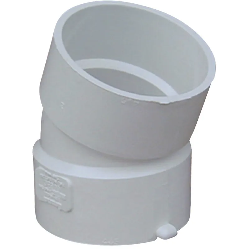 IPEX 414203BC Canplas 3 In. SDR 35 22-1/2 Deg. PVC S&D Elbow (1/16 Bend)