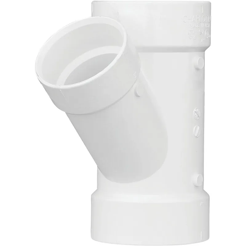 Charlotte Pipe PVC016010600HA 3 In. x 1-1/2 In. Schedule 30 DWV Reducing PVC Wye
