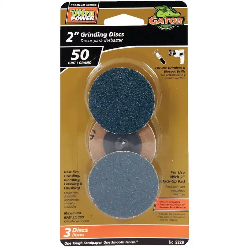 Gator 2229 Sanding Disc 2 In. 50 Grit Grinding Surface Conditioning
