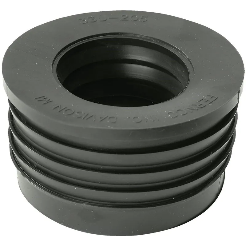 Fernco P33U-205 DWV 3 In. x 2 In. Sewer and Drain PVC Iron Pipe Hub Adapter