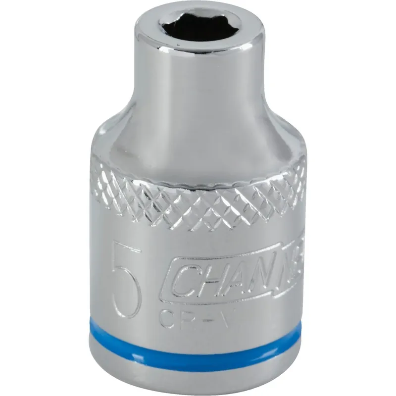 Channellock 302682 3/8 In. Drive 5 mm 6-Point Shallow Metric Socket