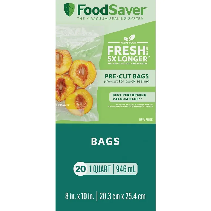 FoodSaver 2159405 1 Qt. Freezer Bag 20-Count