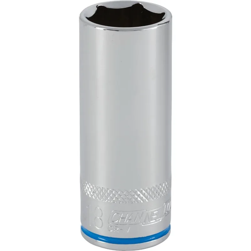 Channellock 389366 3/8 In. Drive 18 mm 6-Point Deep Metric Socket