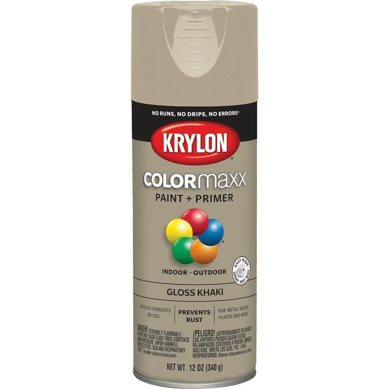 Krylon K05526007 ColorMaxx 12 Oz. Gloss Spray Paint Khaki