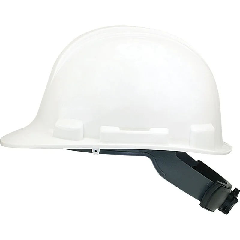 Safety Works SWX00346 White Cap Style Wheel Ratchet Hard Hat