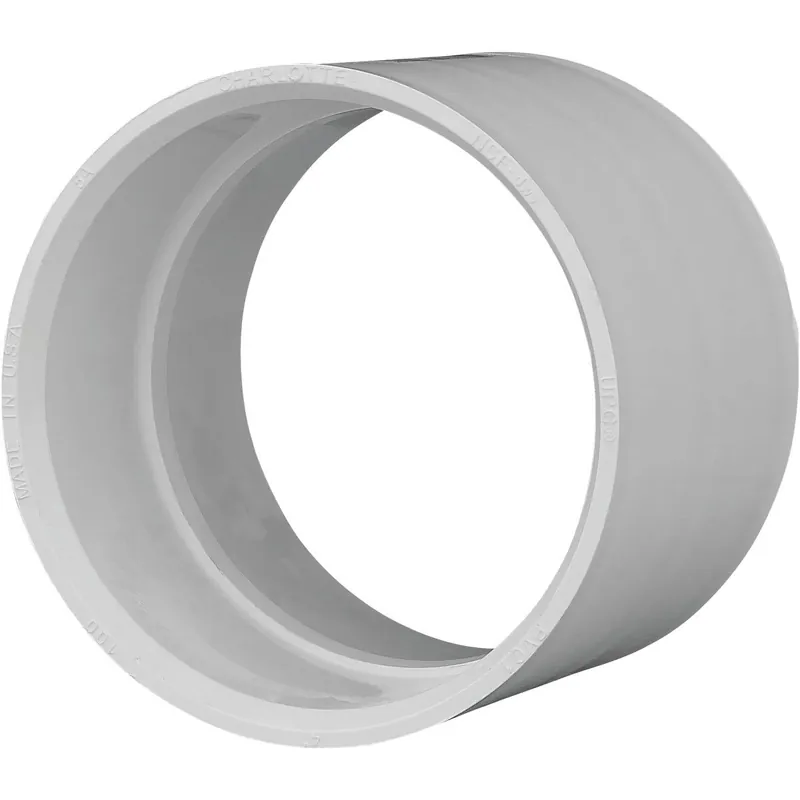 Charlotte Pipe PVC001001400HA 4 In. Hub Schedule 40 DWV PVC Coupling