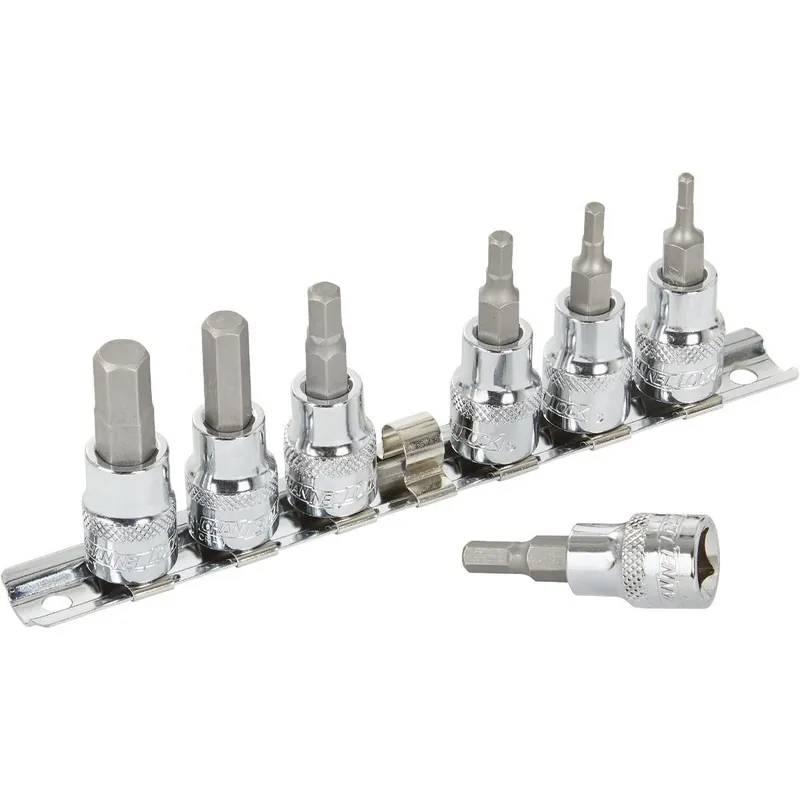 Channellock 372234 Standard 3/8 In. Drive 6-Point Hex Bit Socket Set (7-Piece)
