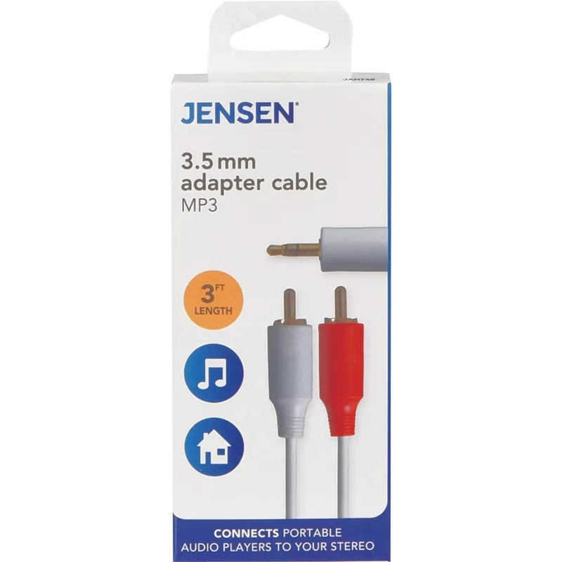 Jensen JAH745V Stereo Audio Cable 3 Ft.