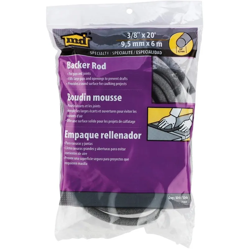 M-D 71464 Gray Backer Rod 3/8 In. x 20 Ft.