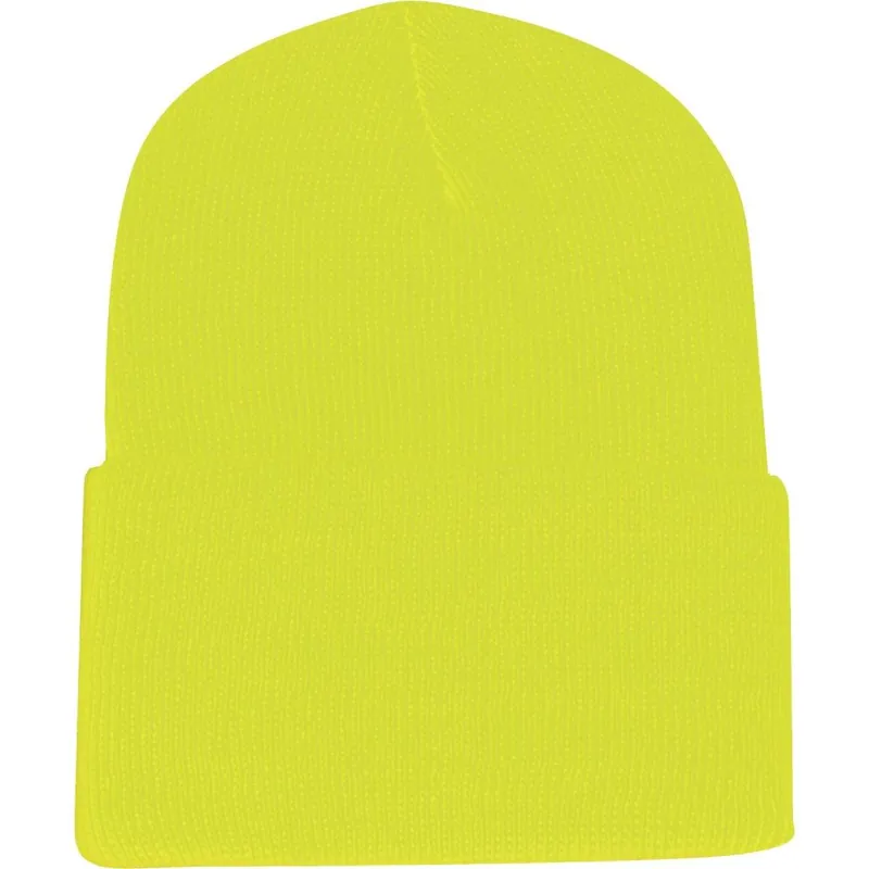 Outdoor Cap KN-400-NEON YELLOW Cuffed Sock Cap