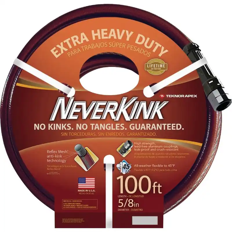 Teknor Apex 8644-100 Neverkink 5/8 In. Dia. x 100 Ft. L. Extra Heavy-Duty Garden Hose