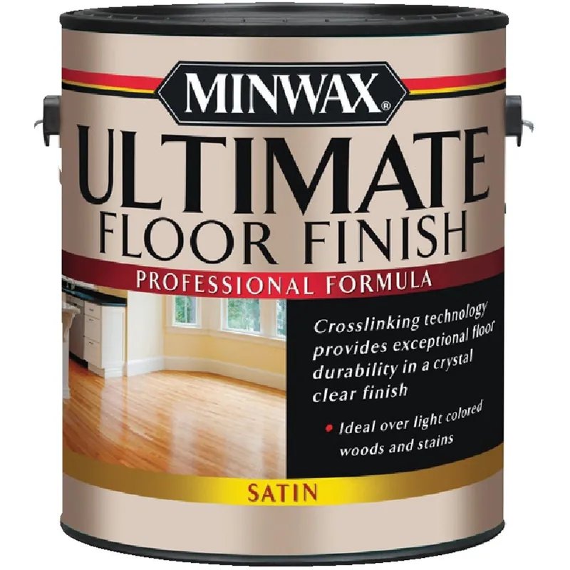 Minwax 131030000 Ultimate 1 Gallon Satin Water-Based Polyurethane Floor Finish