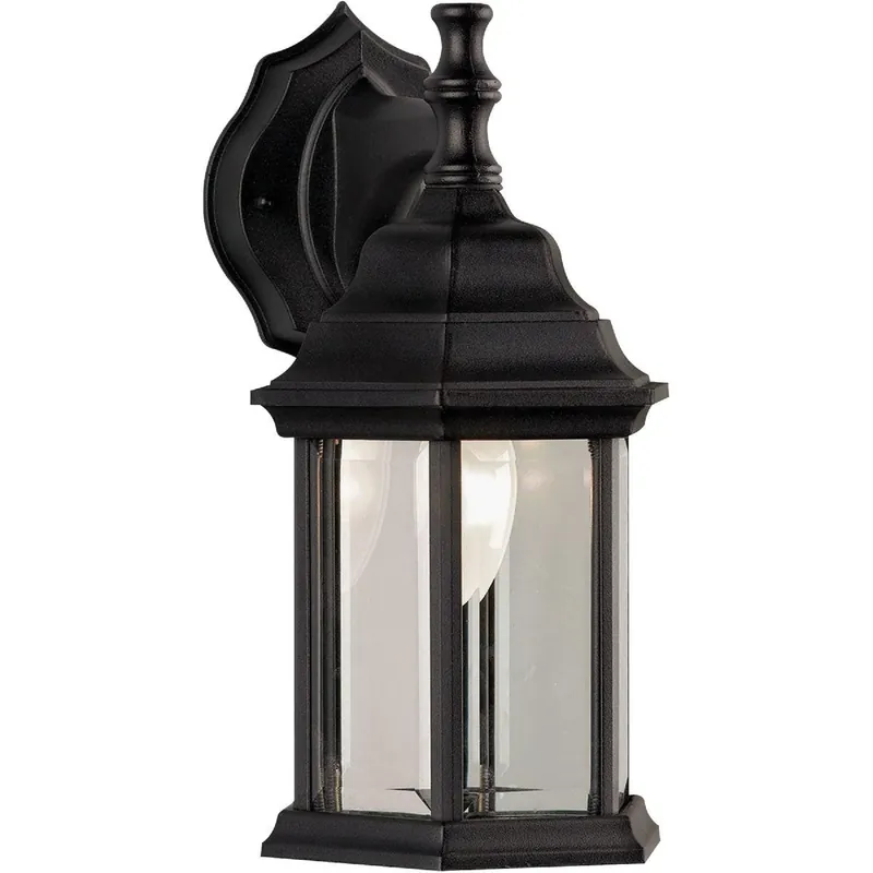 Home Impressions IOL4BK Black Incandescent Type A Outdoor Wall Light Fixture