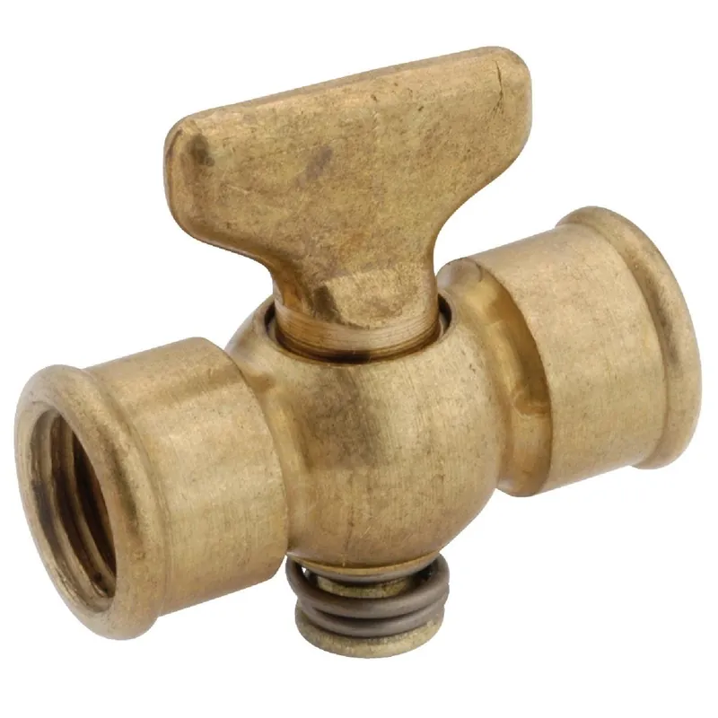 Anderson Metals 59338-04 1/4 In. FIP x 1/4 In. FIP Brass 80 psi Air Drain Cock