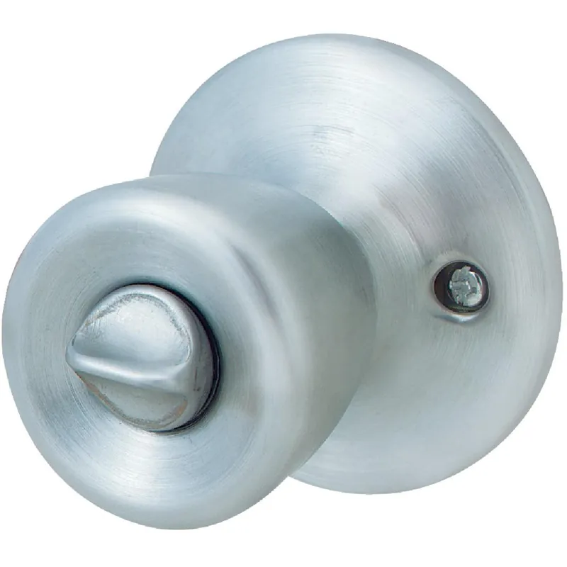 Steel Pro TR610B Satin Chrome Bed & Bath Door Knob