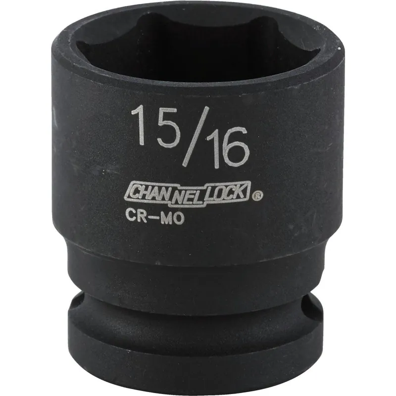 Channellock 313246 1/2 In. Drive 15/16 In. 6-Point Shallow Standard Impact Socket
