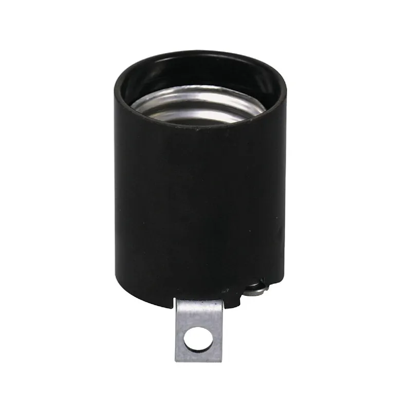 Leviton 922-03352-00F Keyless Medium Base Brown Lamp Socket