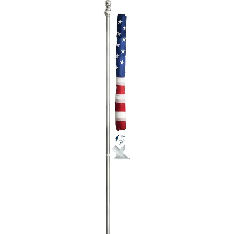 Valley Forge 99060-AC Nylon American Flag & 5 Ft. Spinning Pole Kit