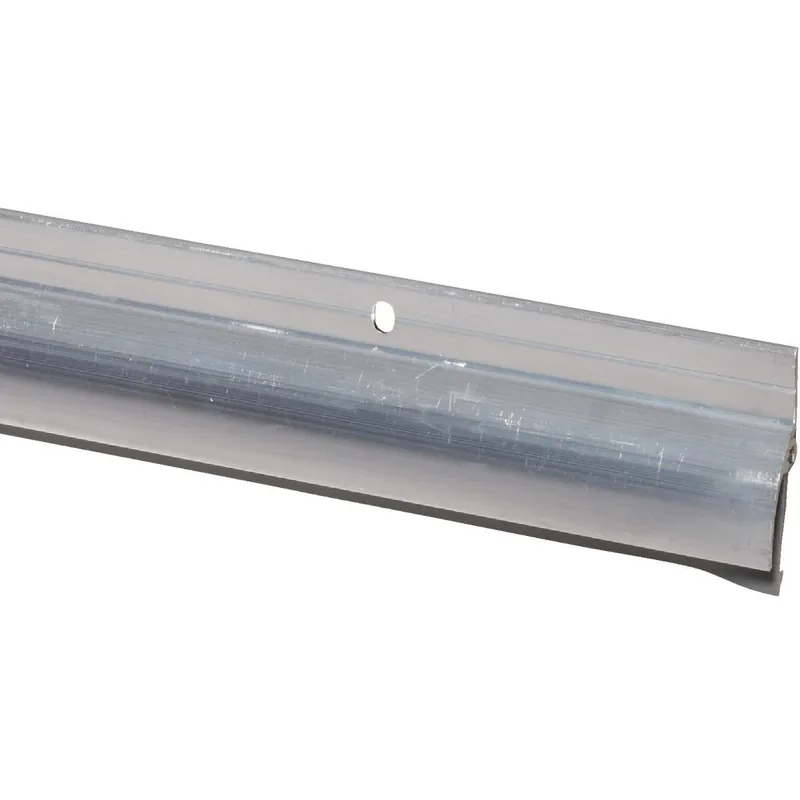 M-D 05546 1-7/8 In. x 36 In. Silver Drip Cap Door Sweep with Vinyl Seal