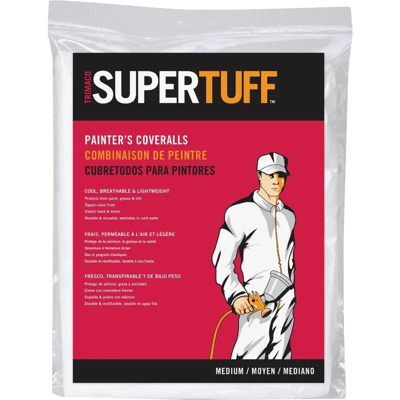 Trimaco 09901 SuperTuff Medium Reusable Painter's Coveralls