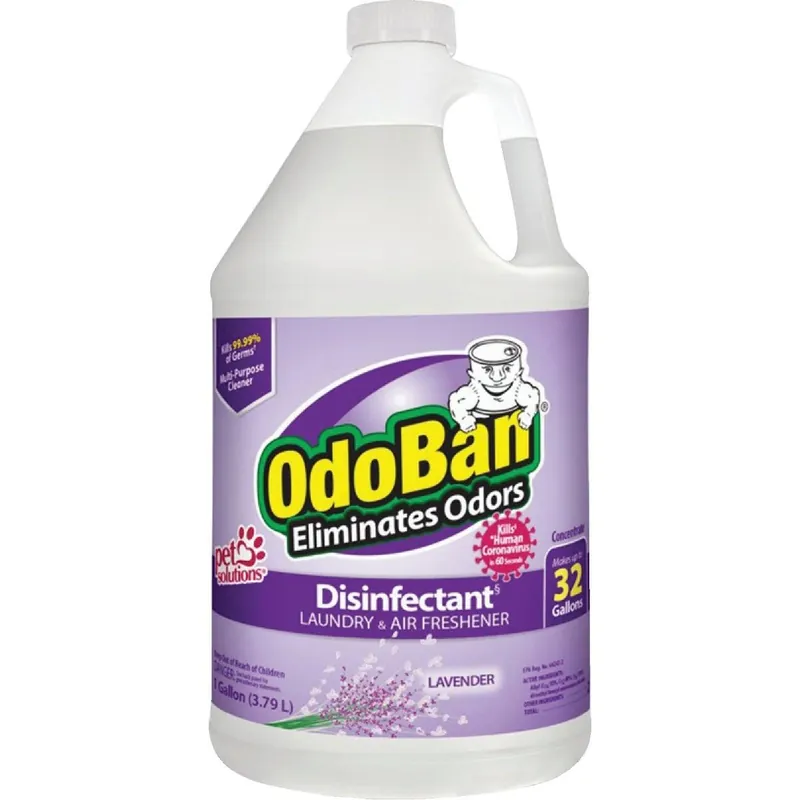 OdoBan 911101-G Lavender Washable Surface Sanitizer & Deodorizer Concentrate 1 Gal.
