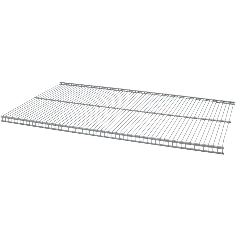 Organized Living 1813124845 FreedomRail 4 Ft. W. x 12 in. D Profile Ventilated Closet Shelf, Nickel