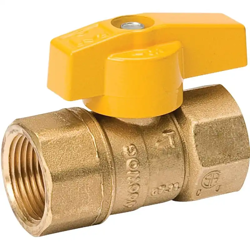 ProLine 110-125 MUE110-125 1 In. FIP x 1 In. FIP Brass Gas Cock Ball Valve 2 Piece Body