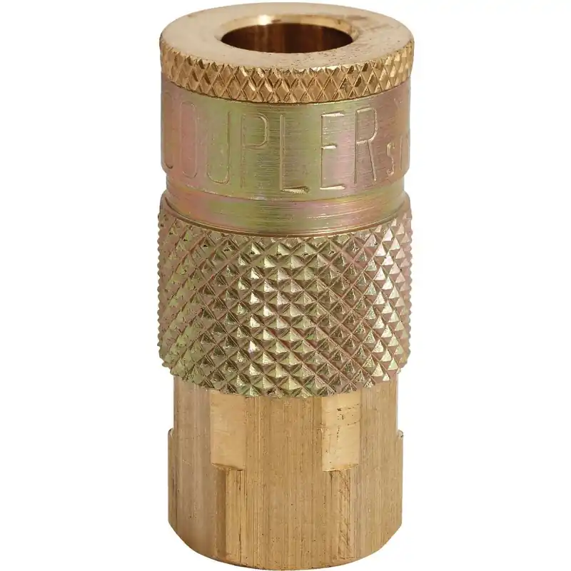 Milton S-785 Tru-Flate 1/4 In. FPT T-Style Brass Coupler