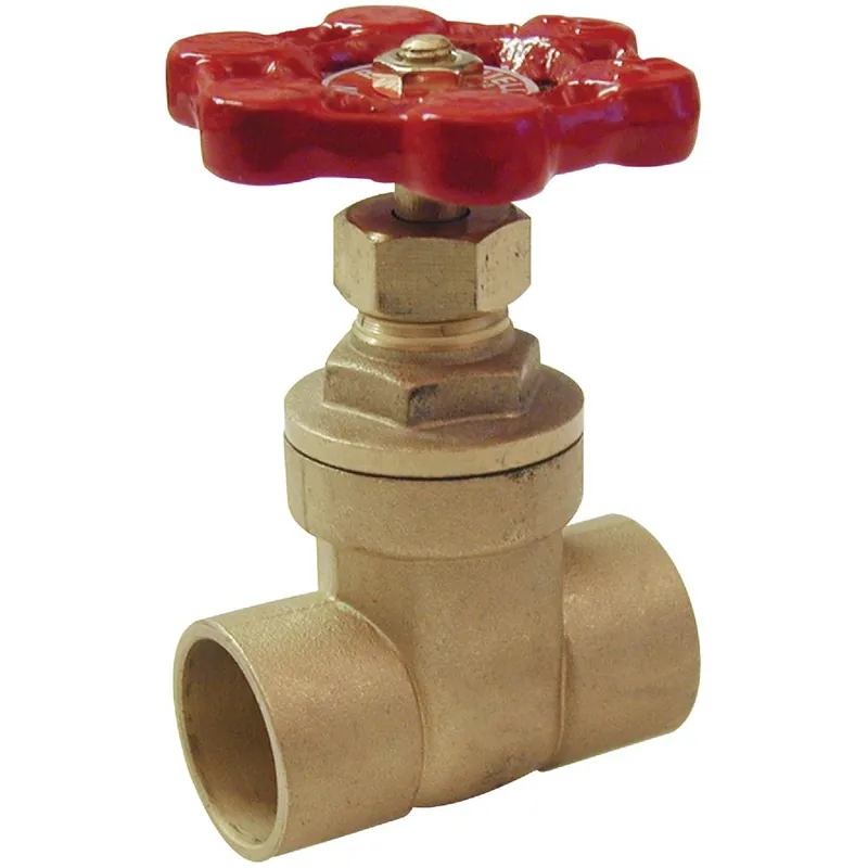 ProLine 100-453NL Brass Solder Gate Valve 1/2 In. S x 1/2 In. S