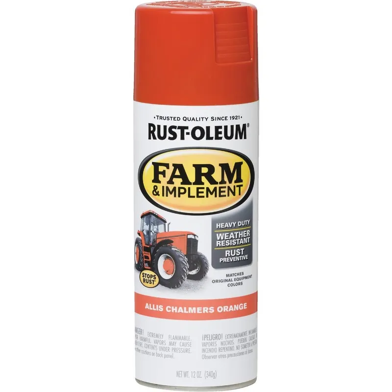 Rust-Oleum 280135 Allis Chambers Orange Farm & Implement Spray Paint